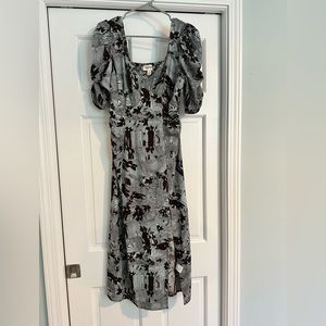 Open Edit Printed midi dress / size small/ new without tags
